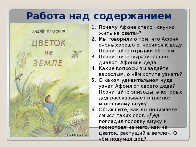 Платонов андрей рассказ «цветок на земле»
