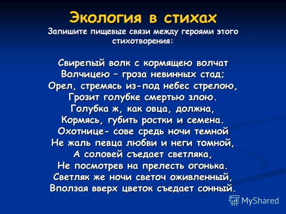 Стихи о природе