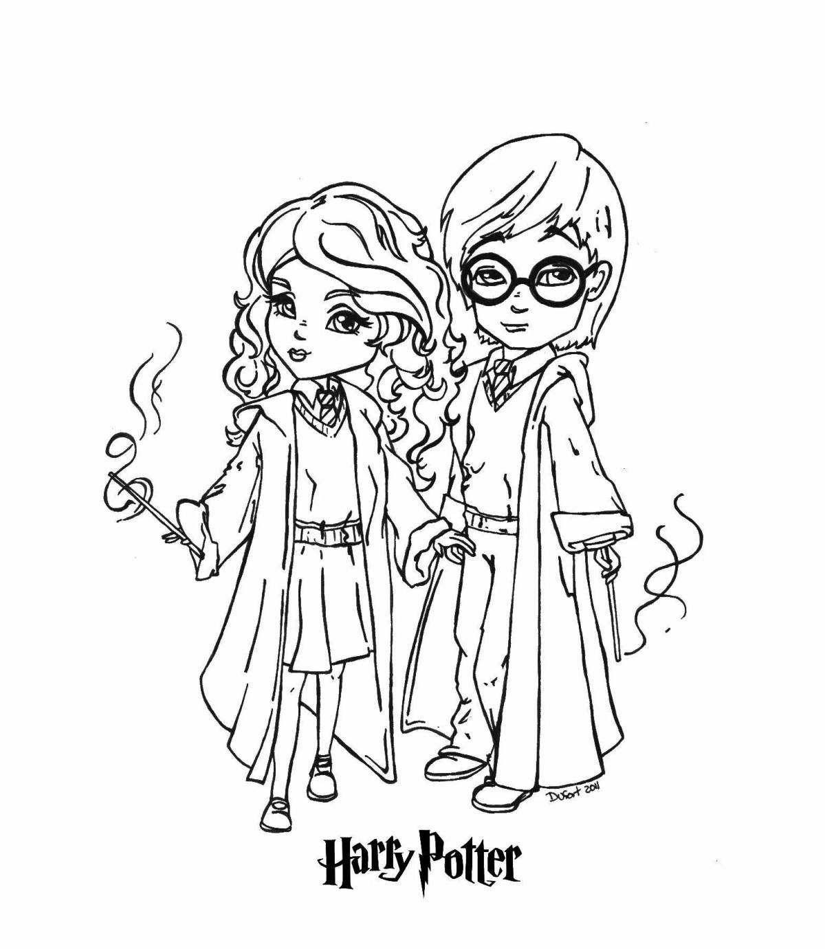 Гарри поттер (harry potter) | 44 раскраски для детей