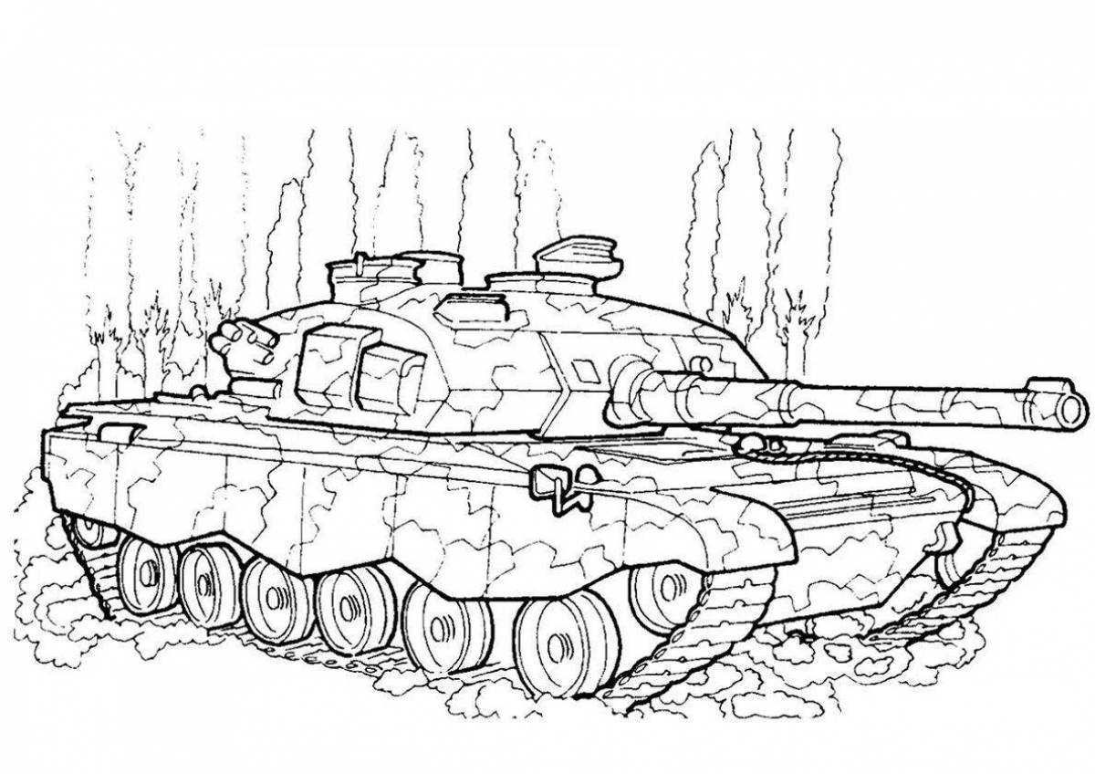 Раскраски танки из мультика
