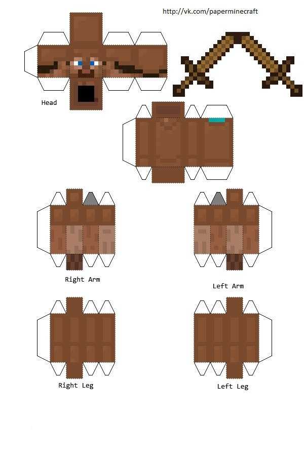 Майнкрафт из бумаги - 64 фото идеи поделок в стиле minecraft