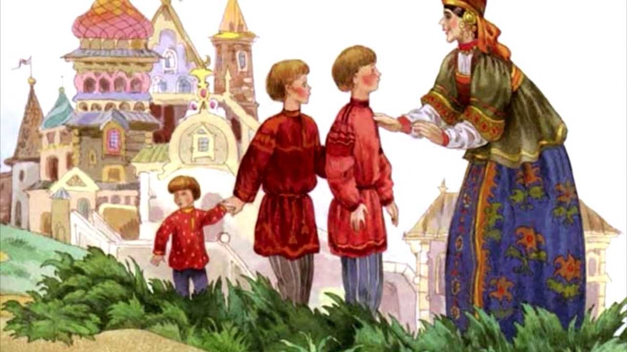 Белая уточка (илл. билибин) - русская сказка
