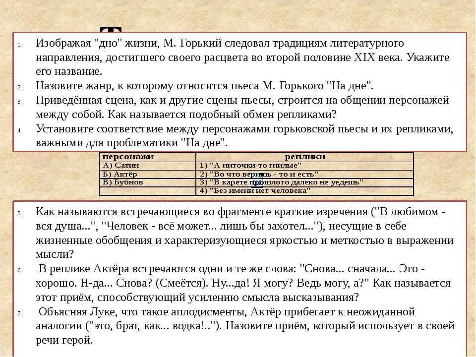 Горький максим - на дне
