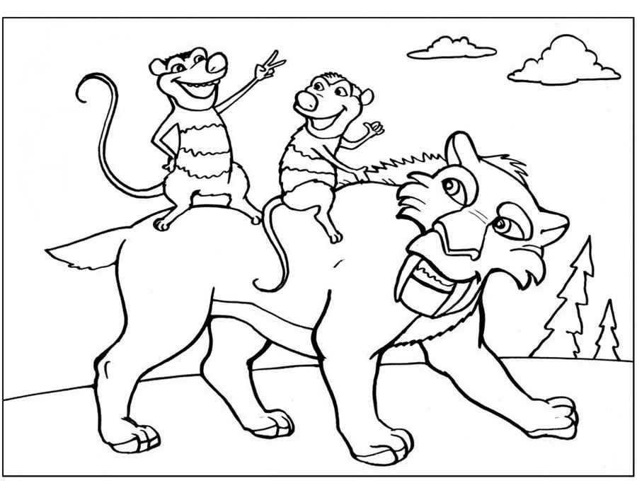 Распечатки для детей картинки - ледниковый период клипарт - flyclipart