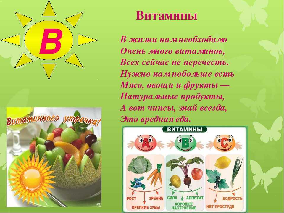 Стихи витамины - сборник красивых стихов в доме солнца