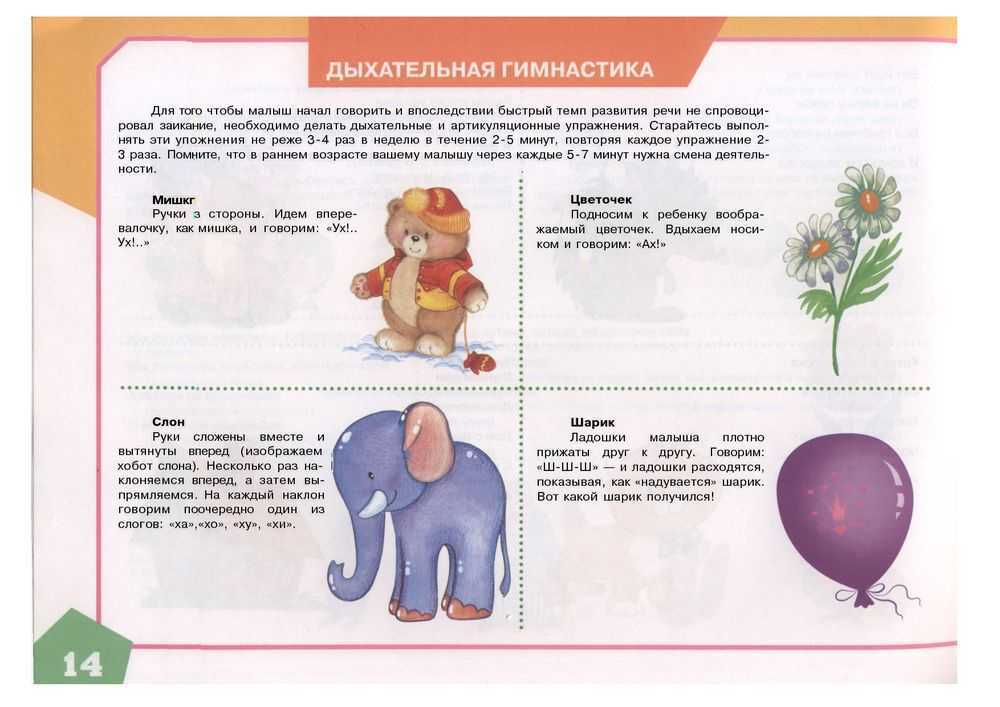 Развитие произносительных навыков у детей 2-3 лет